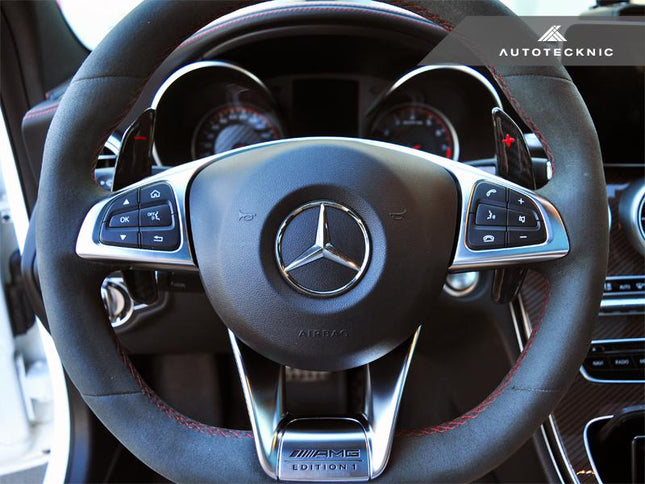 AutoTecknic Dry Carbon Battle Version Shift Paddles for Mercedes-AMG Models (Gloss), image 2
