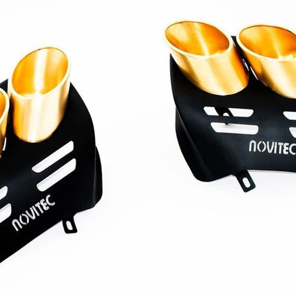 Novitec Gold Tailpipes for Ferrari Purosangue