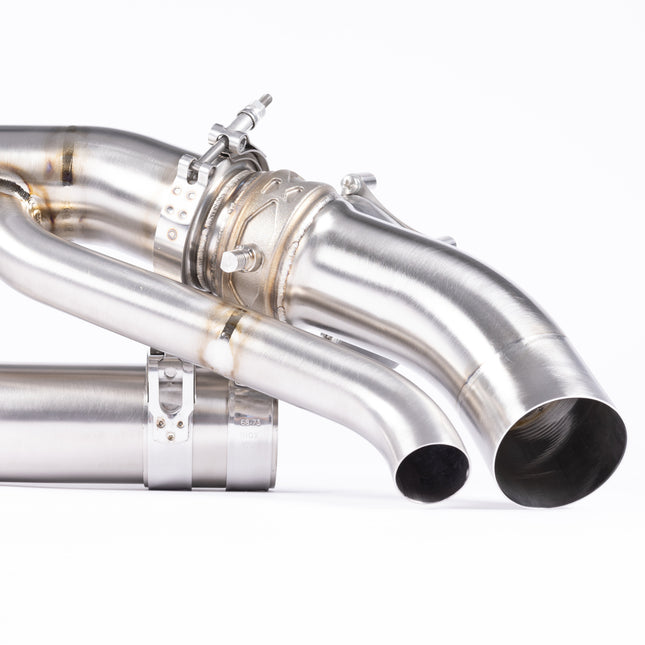 JCR Developments Titanium Centre Section (Valved) for Porsche 911 992 Carrera /S/GTS
