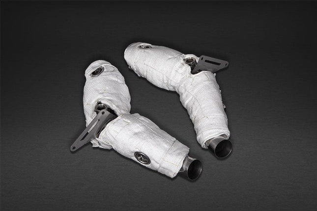 Capristo Catted Downpipes with Heat Blankets for Ferrari SF90