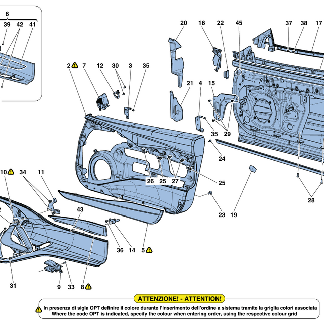 Ferrari 812 Superfast GTS Door, Right Hand, OEM, Part Number: 88070711