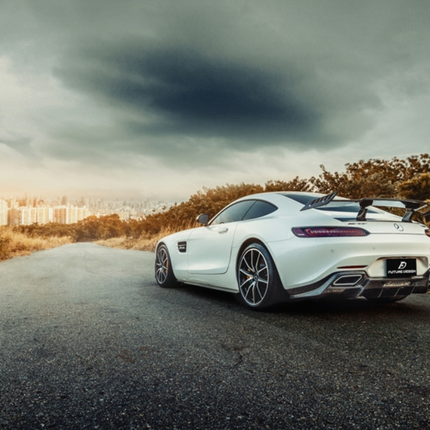 Future Design RT Style Carbon Fiber Rear Diffuser for Mercedes-AMG GT / GT S / GT C C190, image 13