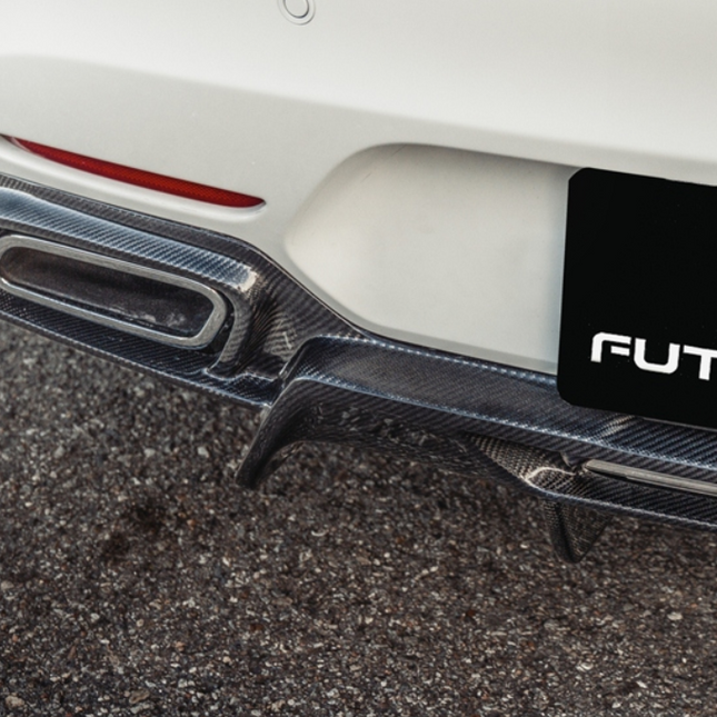 Future Design RT Style Carbon Fiber Rear Diffuser for Mercedes-AMG GT / GT S / GT C C190, image 10
