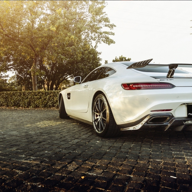 Future Design RT Style Carbon Fiber Rear Spoiler Wing for Mercedes-AMG GT / GT S / GT C C190, image 2