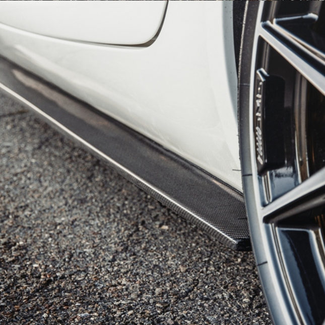 Future Design RT Style Carbon Fiber Side Skirts for Mercedes-AMG GT / GT S C190 2015-2017, image 10