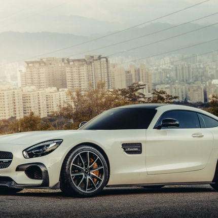 Future Design RT Style Carbon Fiber Side Skirts for Mercedes-AMG GT / GT S C190 2015-2017, image 2
