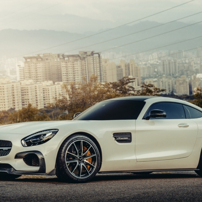 Future Design RT Style Carbon Fiber Side Skirts for Mercedes-AMG GT / GT S C190 2015-2017, image 2