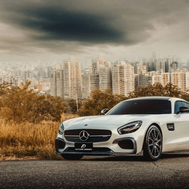 Future Design RT Style Carbon Fiber Side Skirts for Mercedes-AMG GT / GT S C190 2015-2017, image 3
