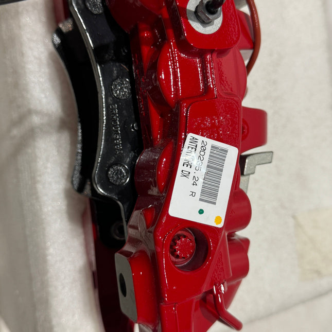 Ferrari 488 GTB Spider Front Caliper with Pads, Right Hand, Red, OEM, Part Number: 328375