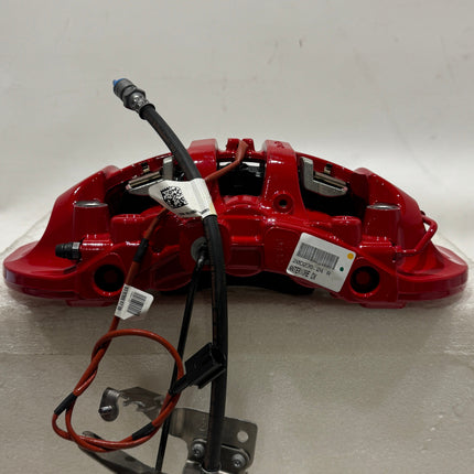 Ferrari 488 GTB Spider Front Caliper with Pads, Right Hand, Red, OEM, Part Number: 328375