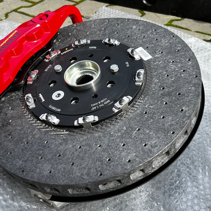 Ferrari F8 Tributo / 488 GTB Spider Brake Set Complete, Ceramic, Red Caliper, OEM, Part Numbers: 785609, 785828, 879837, 879845