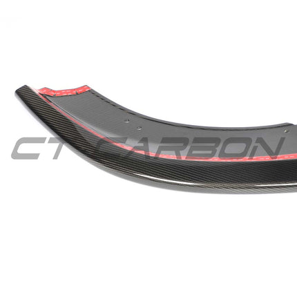 McLaren 750S carbon fibre splitter CT Design installed