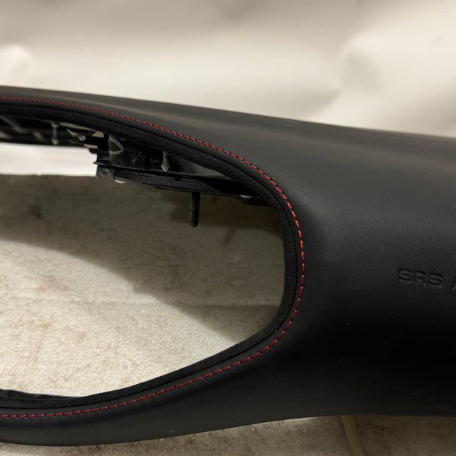 Ferrari SF90 Stradale / Spider Dashboard Cover, Leather with Red Stitching, OEM, Part Number: 806411