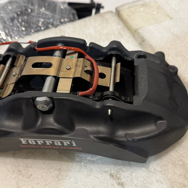 Ferrari 458 Italia / Spider, Portofino Brake Caliper with Brake Pads, Left and Right, OEM, Part Number: 276843, 276844