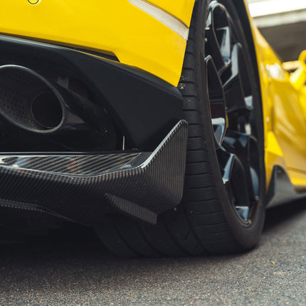 Lamborghini Huracan LP-610 Carbon Fibre Diffuser fitted angle