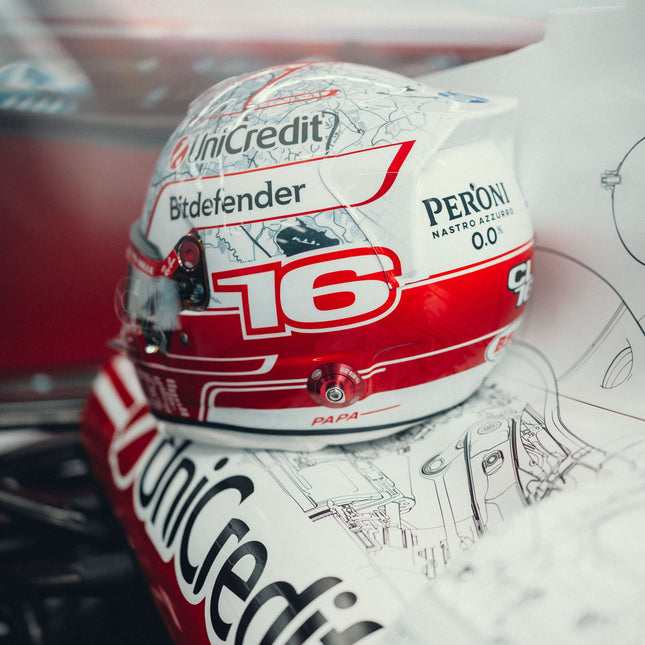 Ferrari Charles Leclerc Austin 2026 Special Edition Helmet, 1:1 Scale (LO0R3059EXT0001f170), image 3