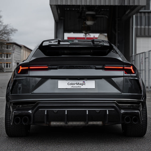 Lamborghini Urus Carbon Fibre Diffuser CT Design fitted