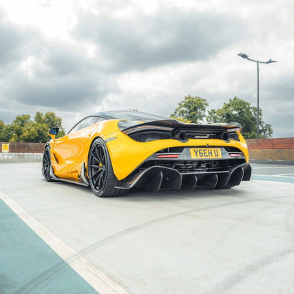 McLaren 720S 750S Carbon Fibre Diffuser CT Design front view