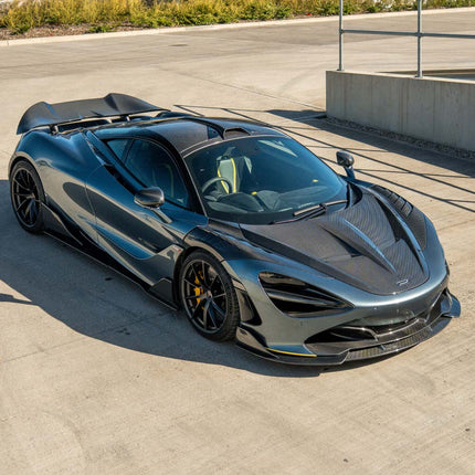 McLaren 720S carbon fibre roof scoop CT Design side view