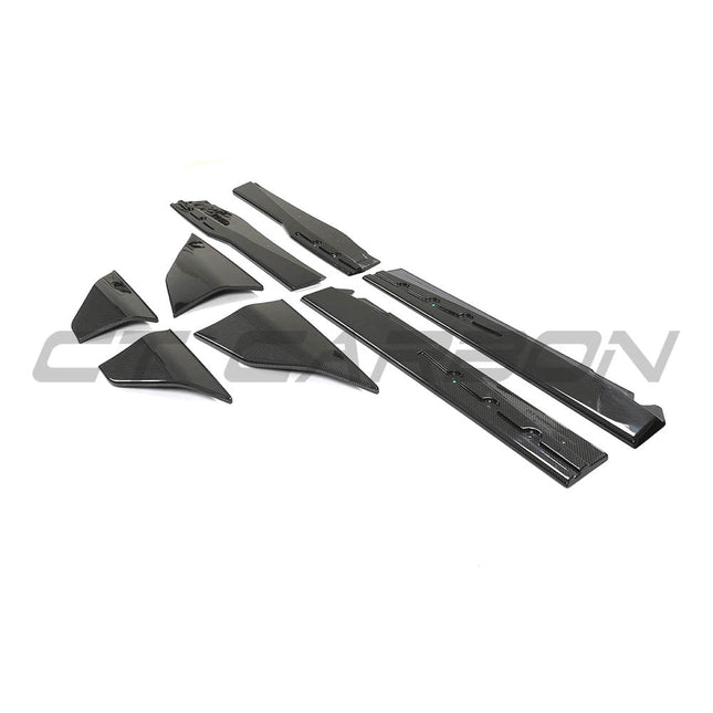 McLaren 720S Carbon Fibre Side Skirts CT Design angle 8