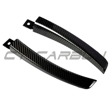 CT Carbon splitter dry carbon weave detail