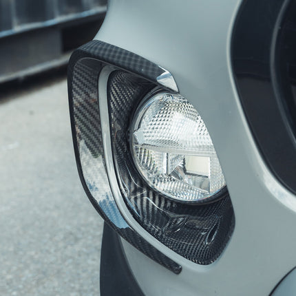 MINI Cooper S JCW F56 Carbon Fibre Fog Light Covers - CT Carbon CT523