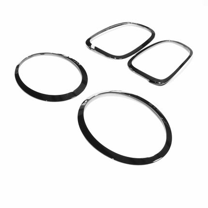 MINI Cooper S/JCW F56 Gloss Black Light Surround Pack, headlight surround view