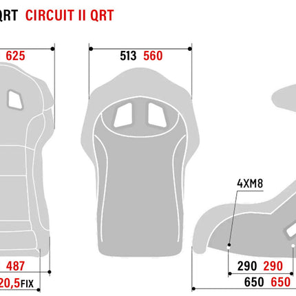 Sparco Circuit QRT Carbon Racing Seat 2237CA, view 4