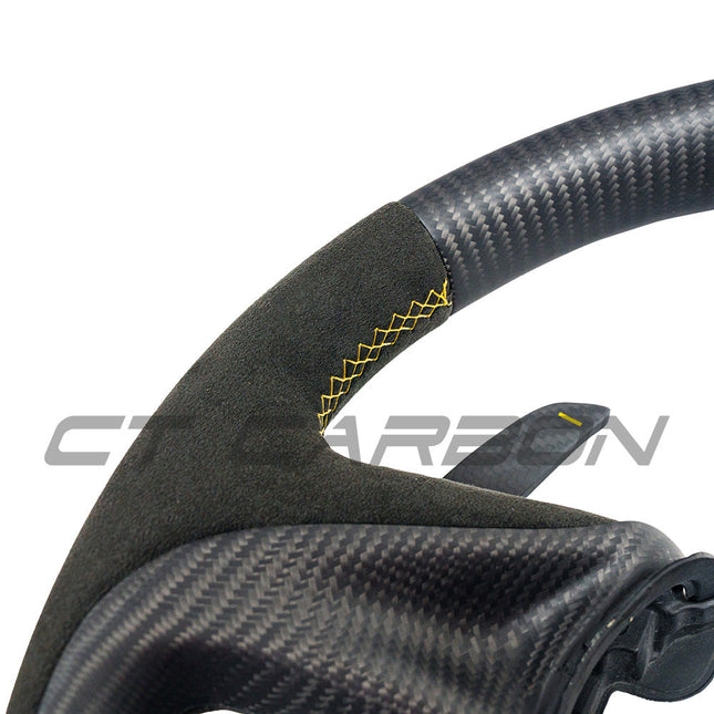 McLaren 720S Carbon Fibre Alcantara Custom Steering Wheel carbon fibre finish
