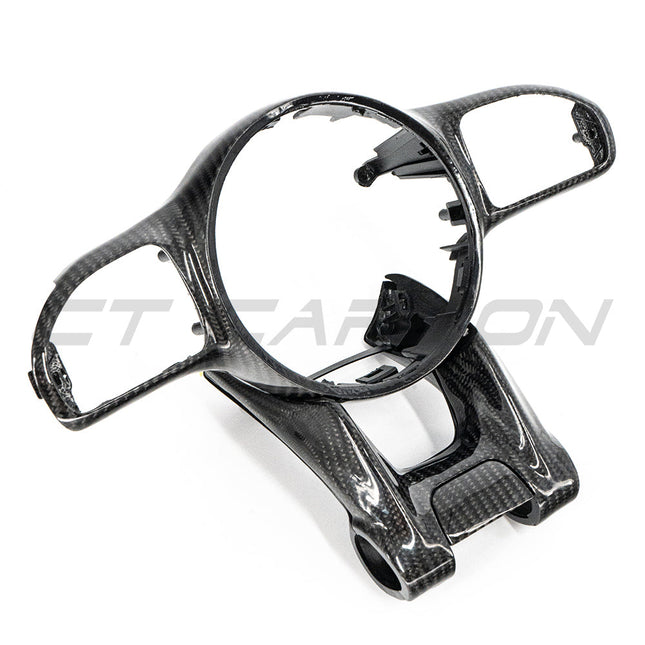 Mercedes-AMG G63 carbon fibre steering wheel trim installed