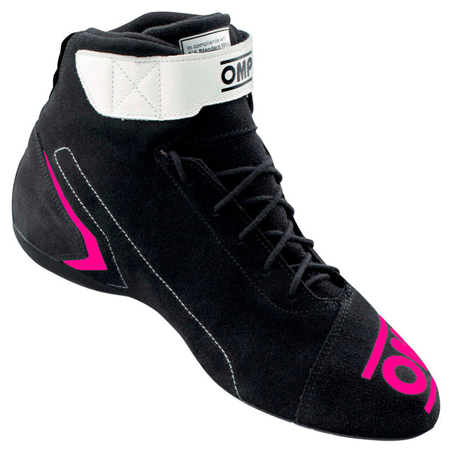 OMP First Racing Shoes Black/Pink detail