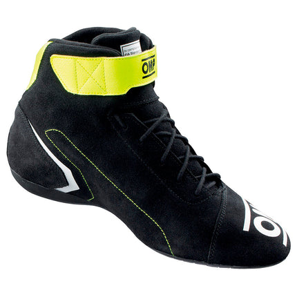OMP First Racing Shoes Black/Yellow detail