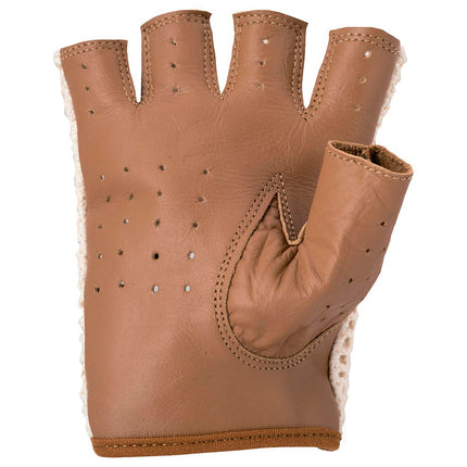 OMP Tazio Vintage Racing Gloves, Beige (IB-747), view 2