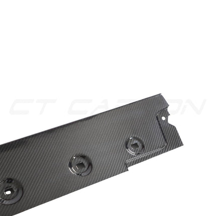 Porsche 911 992 Turbo S Carbon Fibre Side Skirts CT Design detail