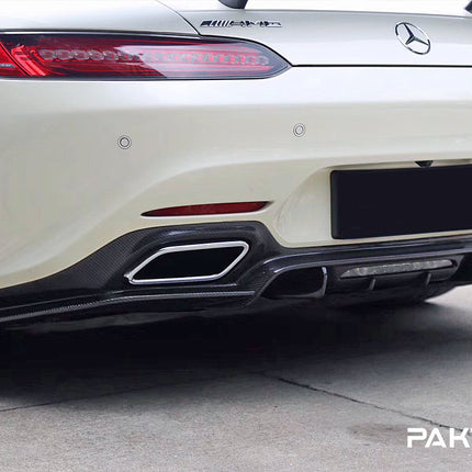 Paktechz Carbon Fiber Rear Diffuser Ver.2 for Mercedes-AMG GT / GT S C190 2015-2017, image 5
