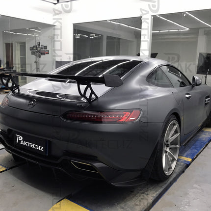 Paktechz Carbon Fiber Rear Diffuser Ver.1 for Mercedes-AMG GT / GT S C190 2015-2021, image 13