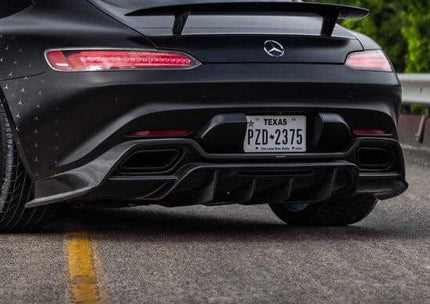 Paktechz Carbon Fiber Rear Diffuser Ver.1 for Mercedes-AMG GT / GT S C190 2015-2021, image 1