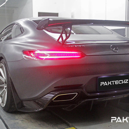 Paktechz Carbon Fiber Rear Spoiler Wing Ver.1 for Mercedes-AMG GT / GT S / GT C C190, image 12