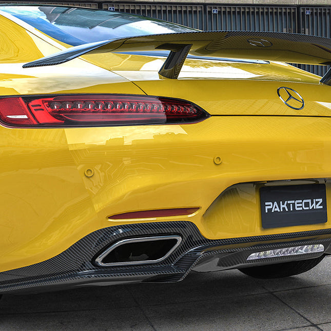Paktechz Carbon Fiber Rear Spoiler Wing Ver.2 for Mercedes-AMG GT / GT S / GT C C190 2015-2021, image 8