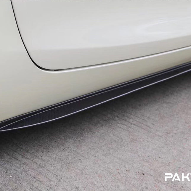 Paktechz Carbon Fiber Side Skirts Ver.2 for Mercedes-AMG GT / GT S C190 2015-2019, image 1