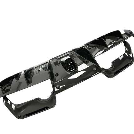 Ferrari 488 Pista Rear Diffuser, Carbon Glossy Finish, OEM, Part Number: 796698