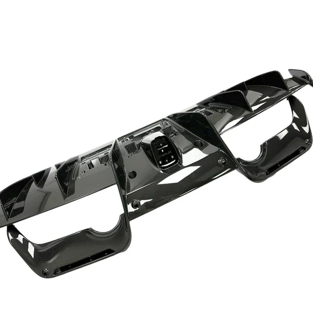 Ferrari 488 Pista Rear Diffuser, Carbon Glossy Finish, OEM, Part Number: 796698