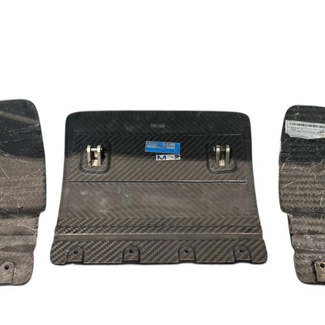 Ferrari F8 Tributo Rear Diffuser Carbon Flaps Set, OEM, Part Number: 786905, 786906, 899293