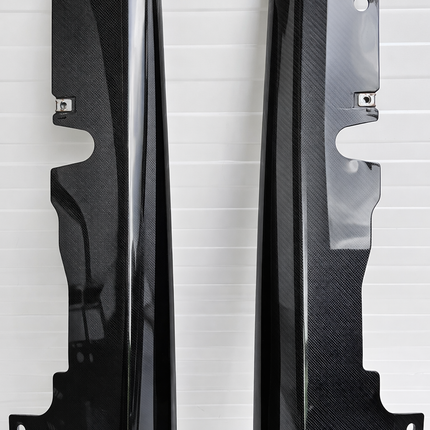 Ferrari Roma F169 Side Skirts, Door Sill, Carbon Fiber, OEM, Part Number: 927061, 927060