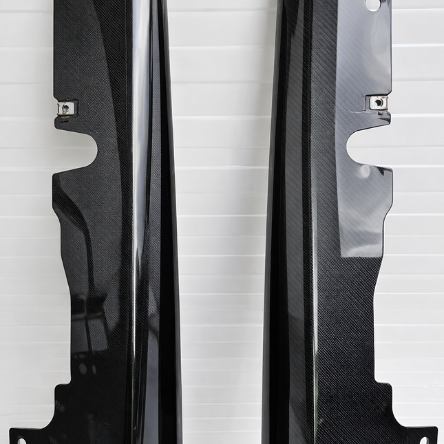 Ferrari Roma F169 Side Skirts, Door Sill, Carbon Fiber, OEM, Part Number: 927061, 927060