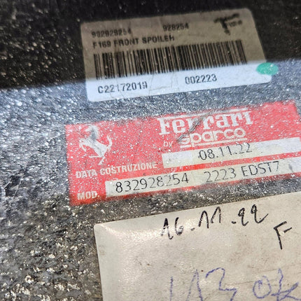 Ferrari Roma F169 Front Lip, Carbon Fiber, OEM, Part Number: 855855, 928254