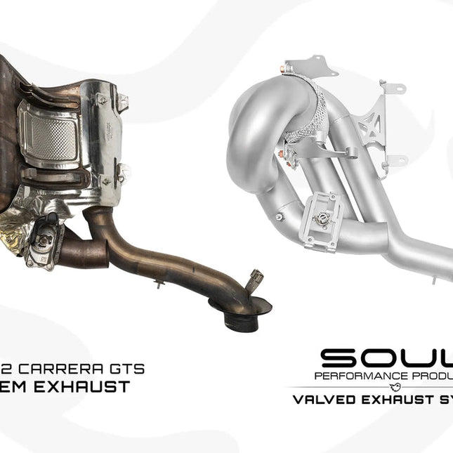 SOUL 992.2 GTS valved exhaust factory comparison