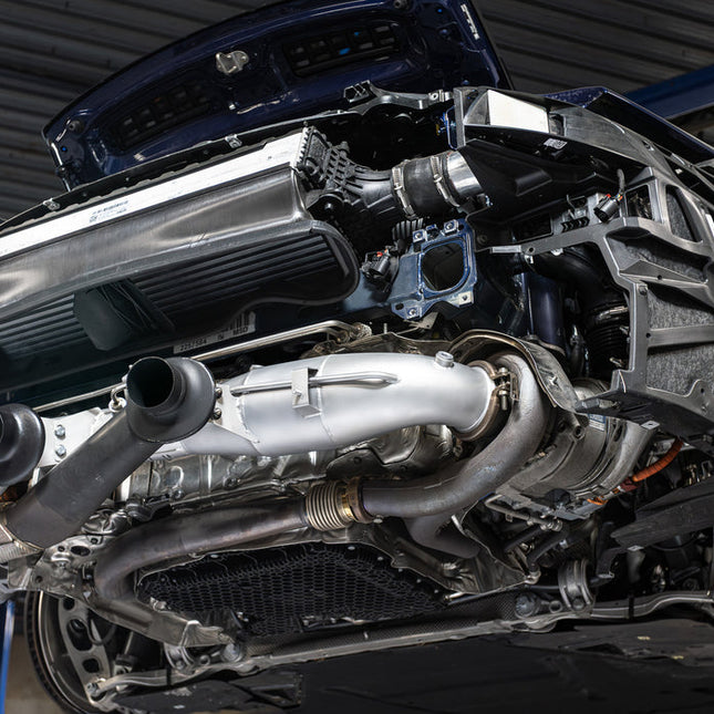 SOUL 992.2 GTS downpipe installed side