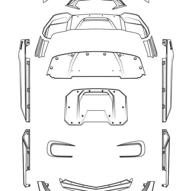 ZACOE Carbon Fiber Body Kit for Mercedes-AMG GT / GT S C190, image 13
