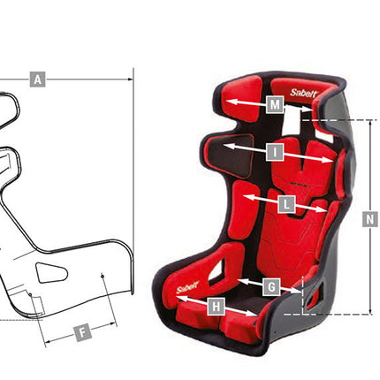 Sabelt GT-PAD Racing Seat 2141, view 3
